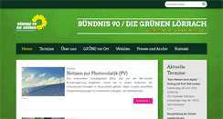 Desktop Screenshot of gruene-loerrach.de
