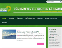 Tablet Screenshot of gruene-loerrach.de